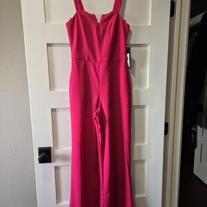 bebe Hot Pink Jumpsuit